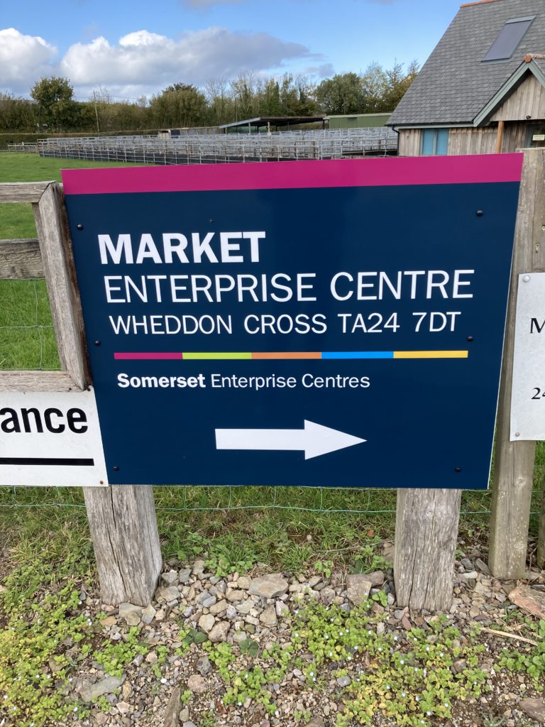 Wheddon Cross signage
