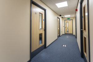 Hallway of an office space