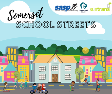 Somerset school streets social media graphic