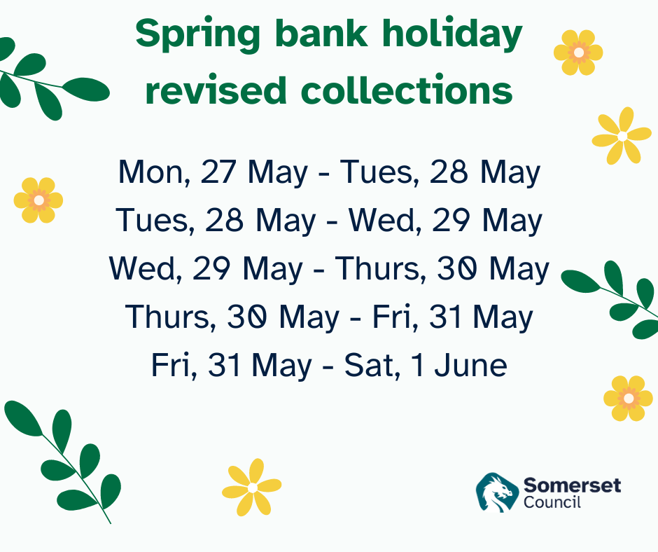 Revised collection days for bank holiday