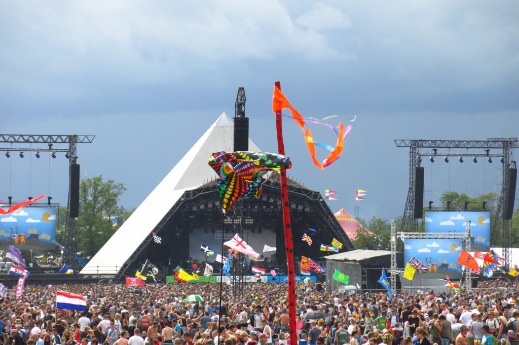 Photo of the Pyramid stage at Glastonbury Festival